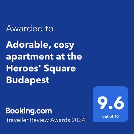 Adorable, Cosy Apartment At The Heroes' Square ブダペスト エクステリア 写真